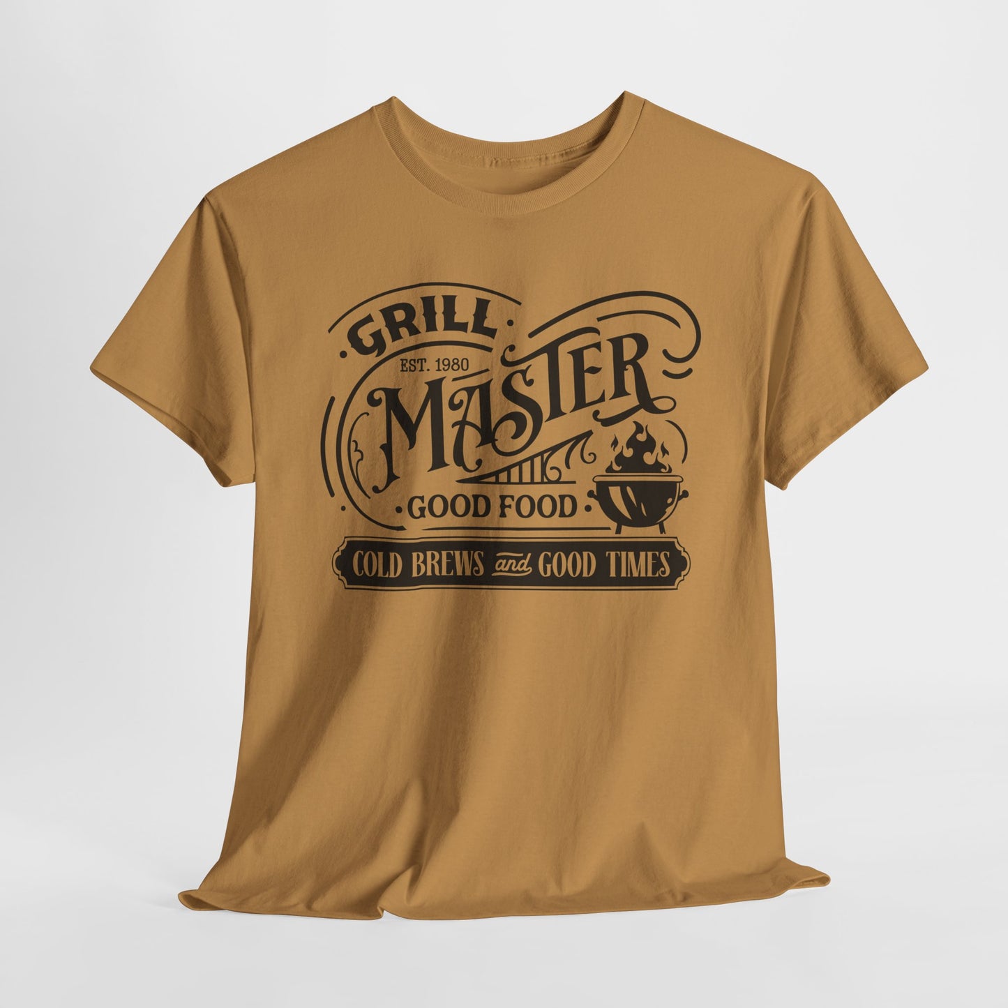 Grill Master BBQ T-Shirt - Food & Brews Graphic