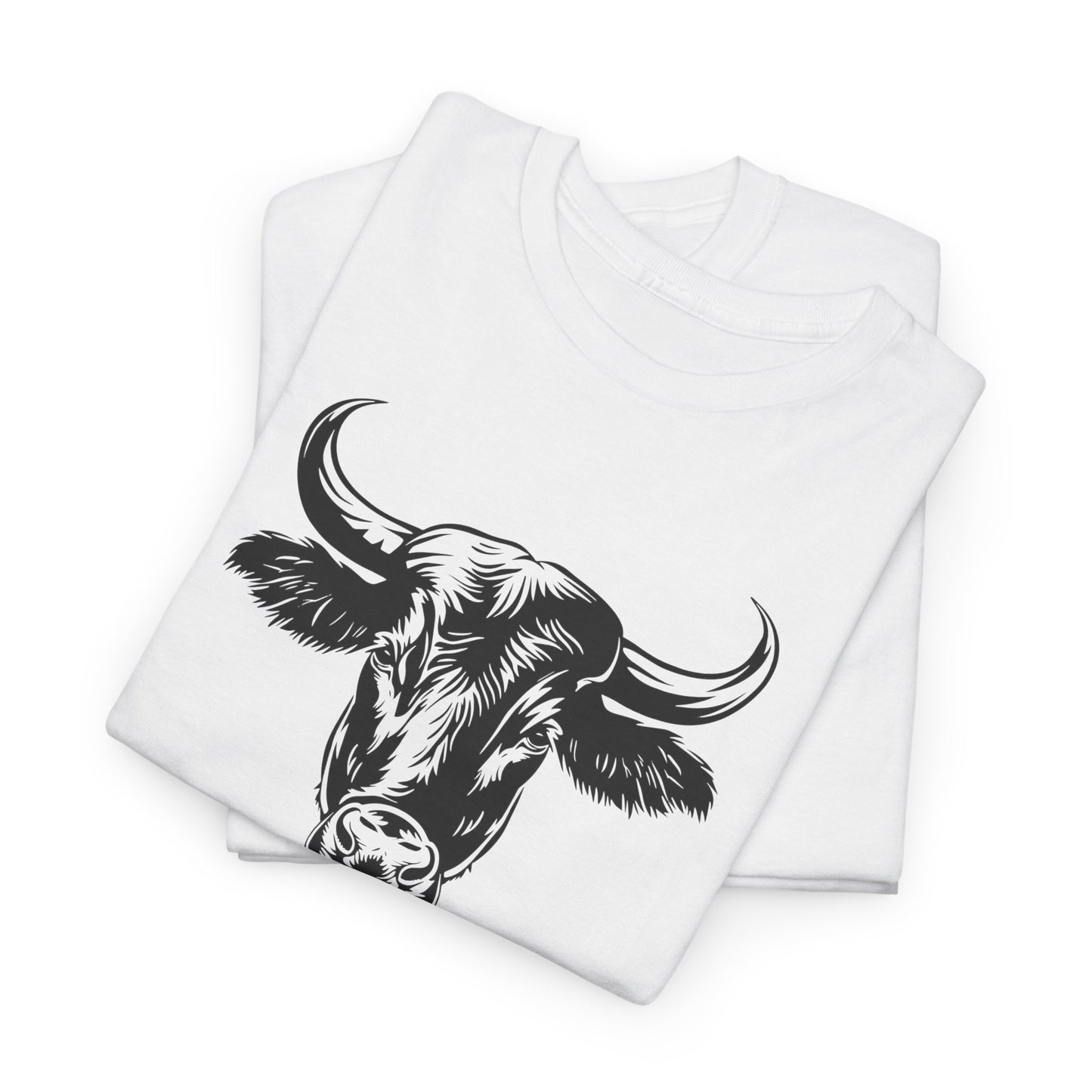 Bull Head Graphic T-Shirt - Bull Shirt Pun