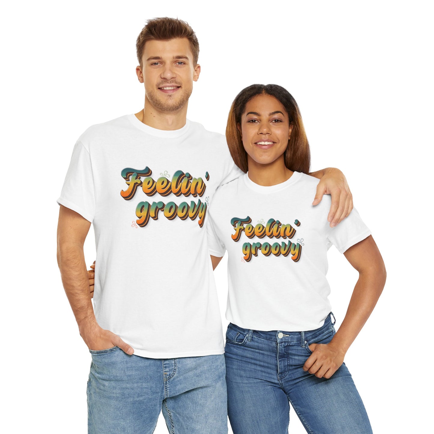 Feeling Groovy Retro T-Shirt - Seventies Vibe