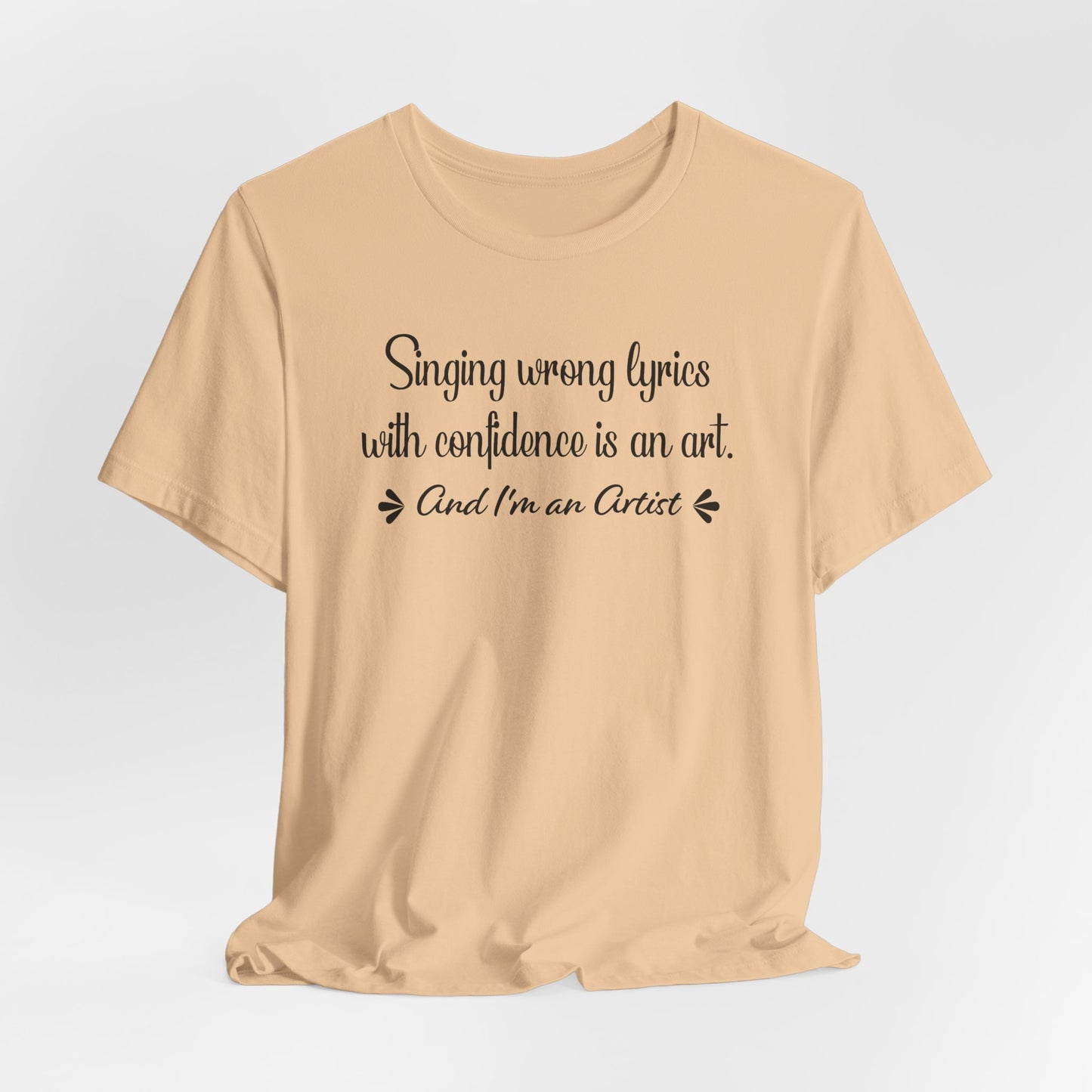 Wrong Lyrics Artist T-Shirt - Music Humor Design