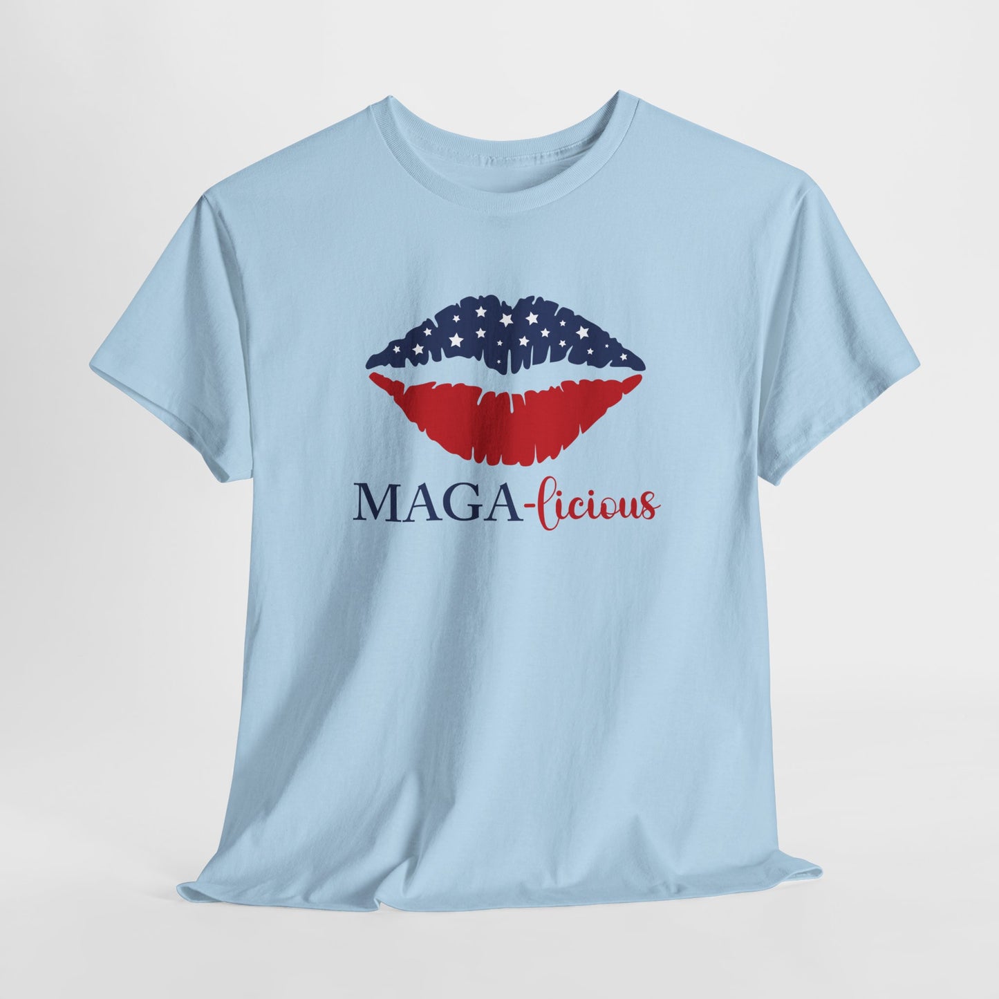 MAGA-licious T-Shirt - Patriotic Lips Graphic Tee