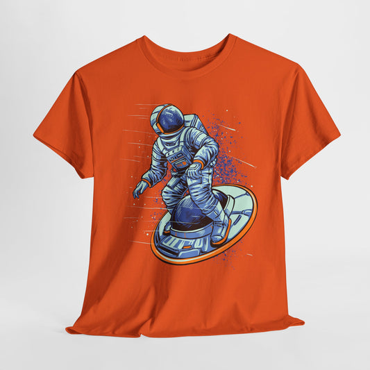 Space Surfer T-Shirt - Astronaut UFO Graphic