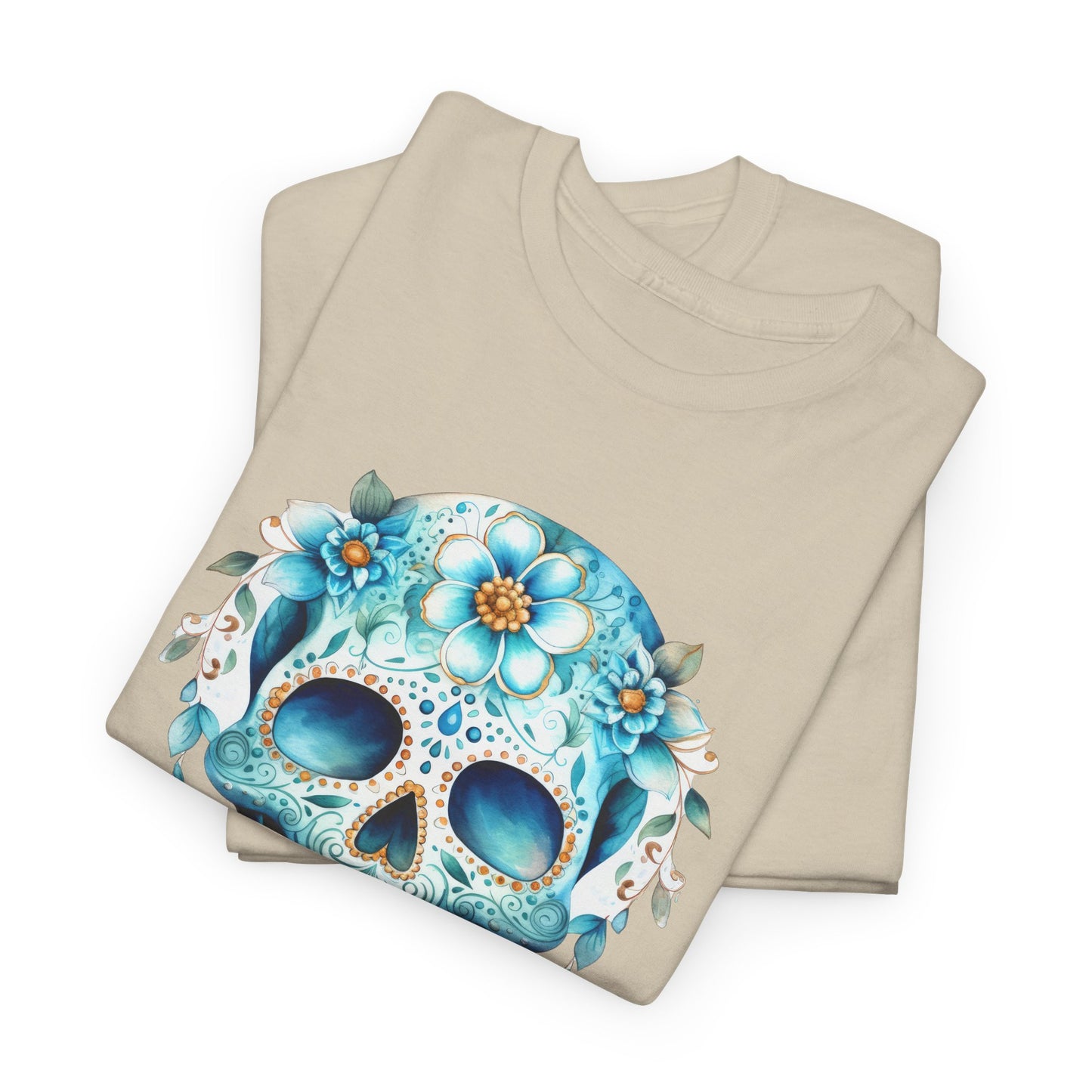 Vibrant Sugar Skull T-Shirt - Day of the Dead Tee