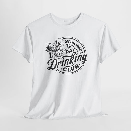Day Drinking Skeleton T-Shirt - Snarky Graphic