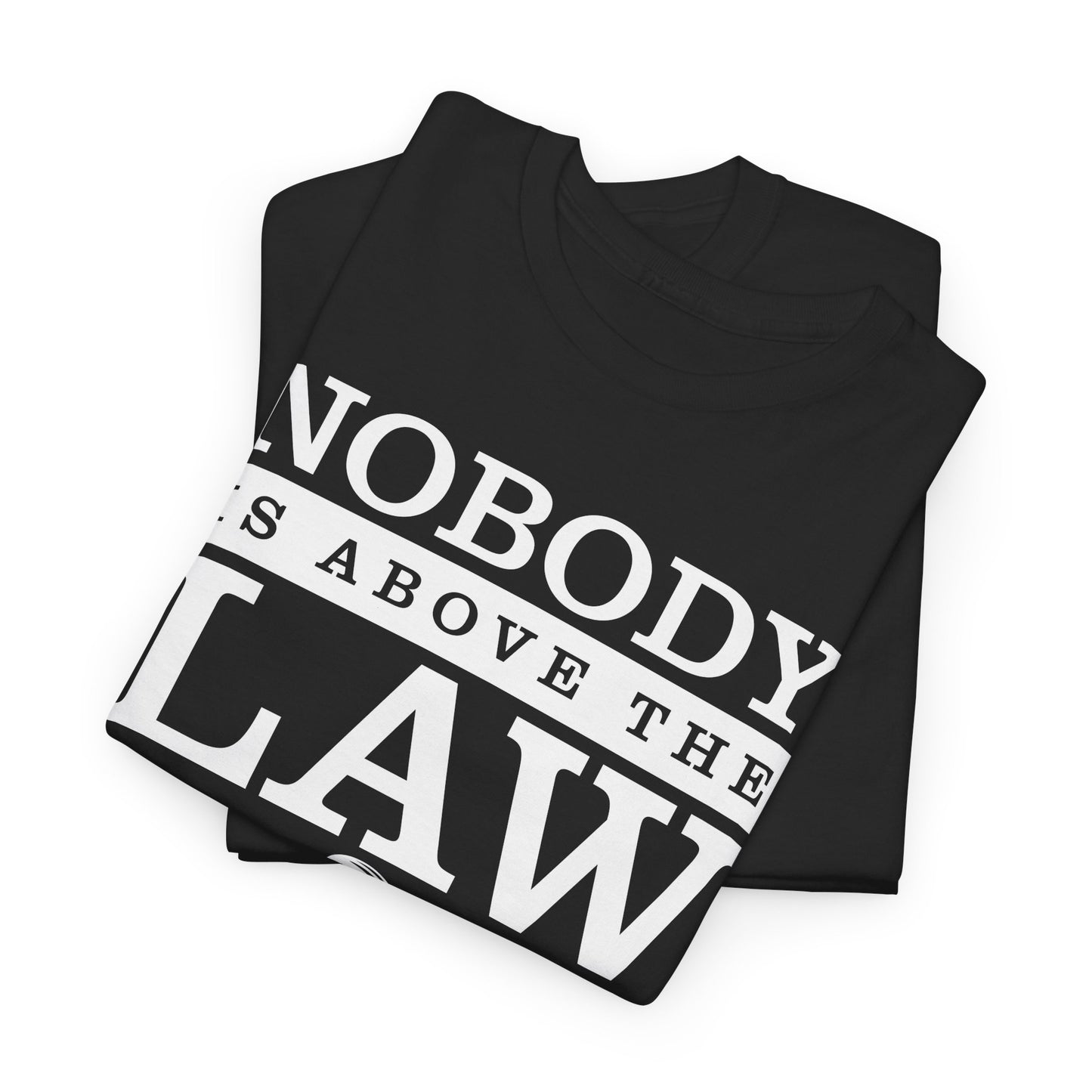 Nobody is Above the Law T-Shirt - Justice Graphic Tee