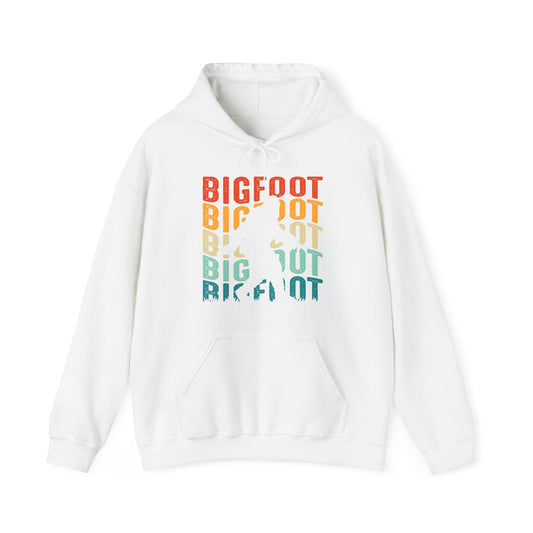 Bigfoot Silhouette Hoodie - Cryptid Outline Design