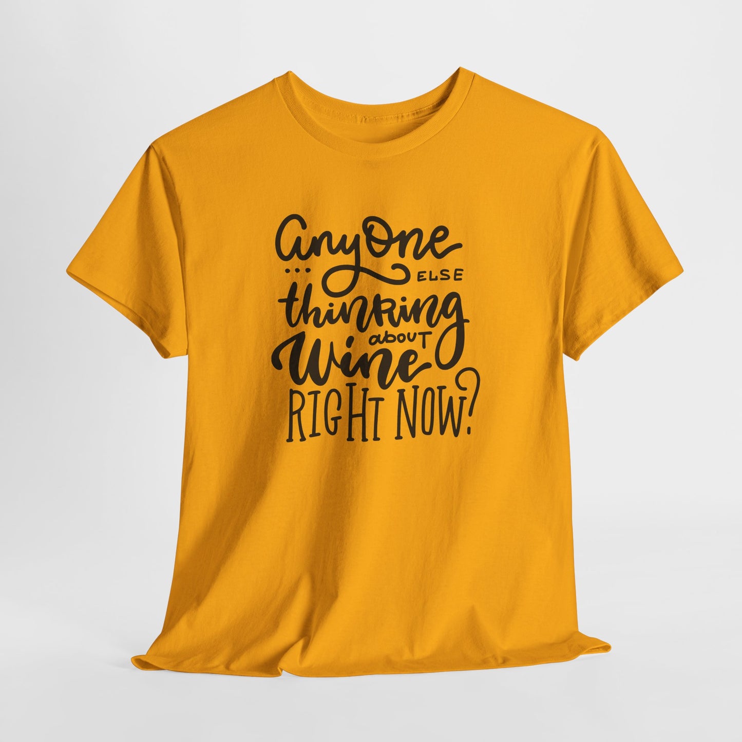 Thinking About Wine T-Shirt - Funny Graphic
