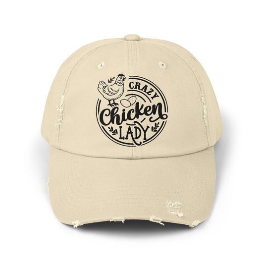 Crazy Chicken Lady Ball Cap - Funny Chicken Lover Hat