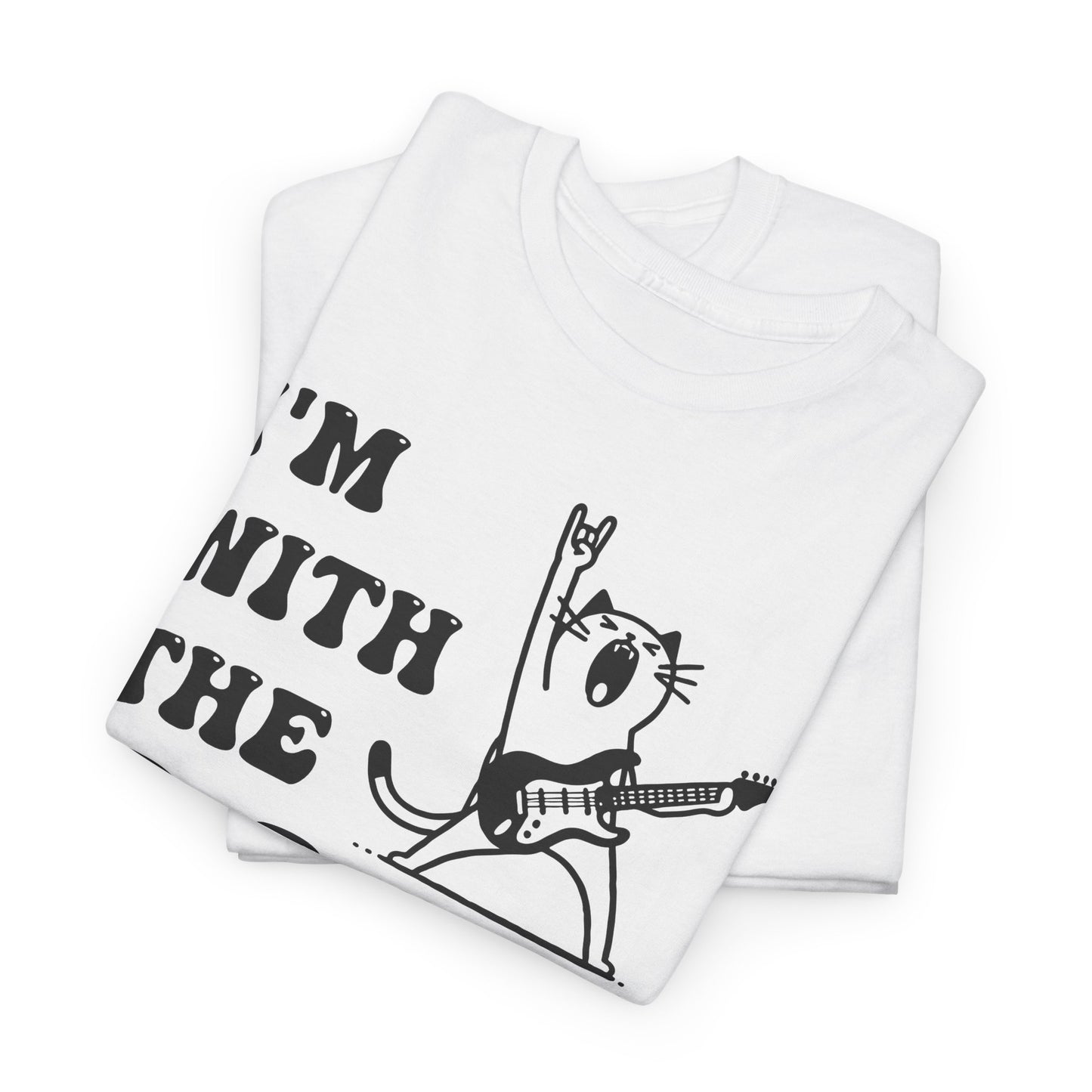 I’m With the Band T-Shirt – Rockstar Cat Tee