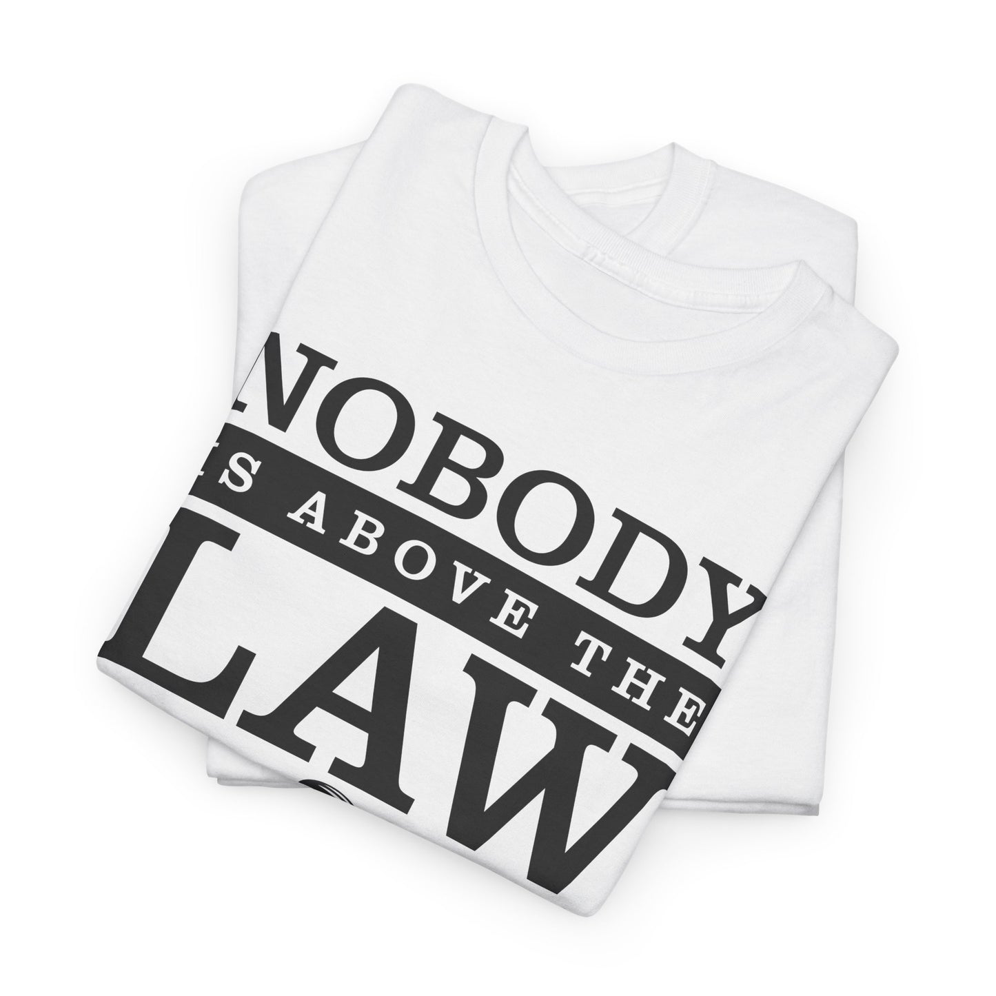 Nobody is Above the Law T-Shirt - Justice Graphic Tee