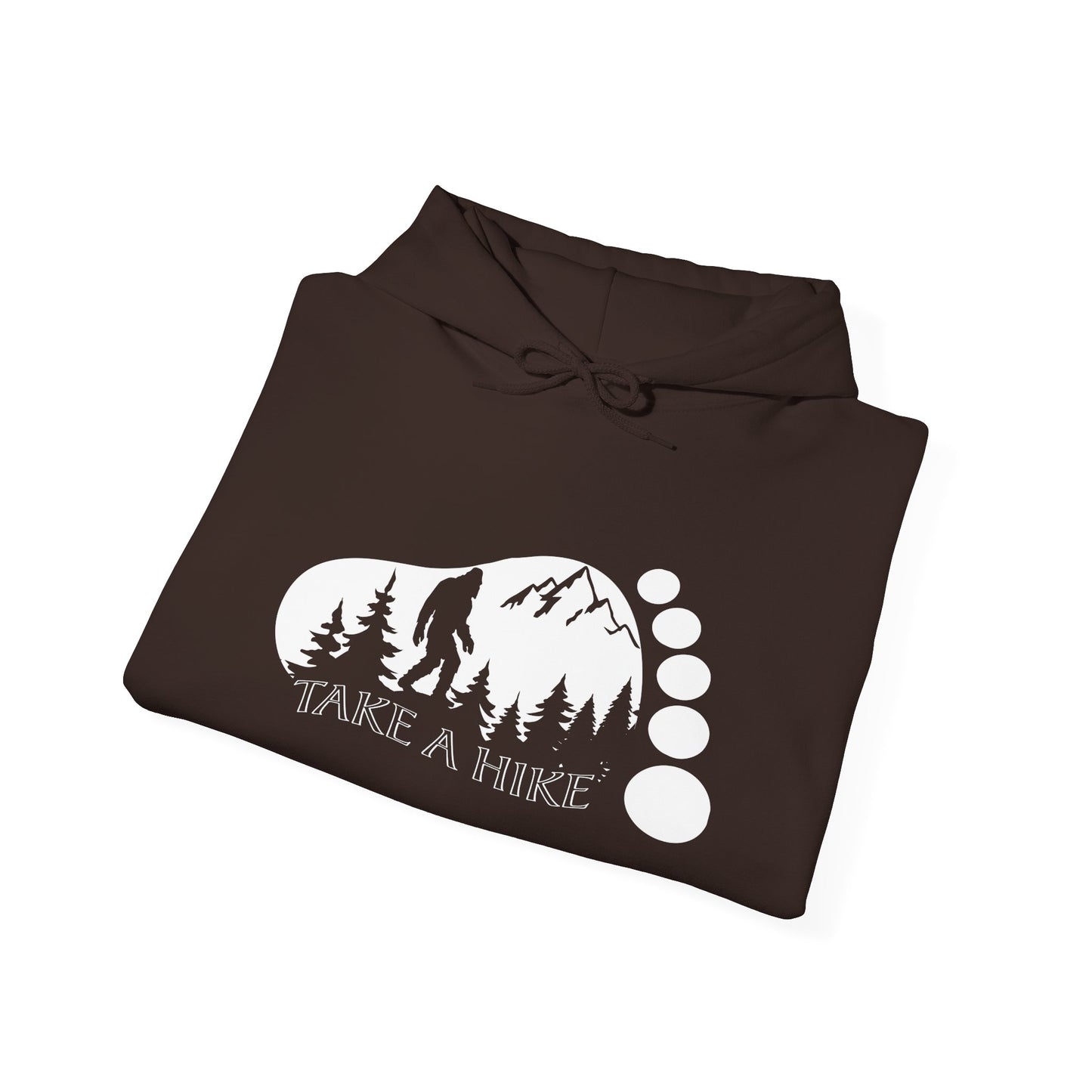 Bigfoot Take A Hike Hoodie - Trail Graphic