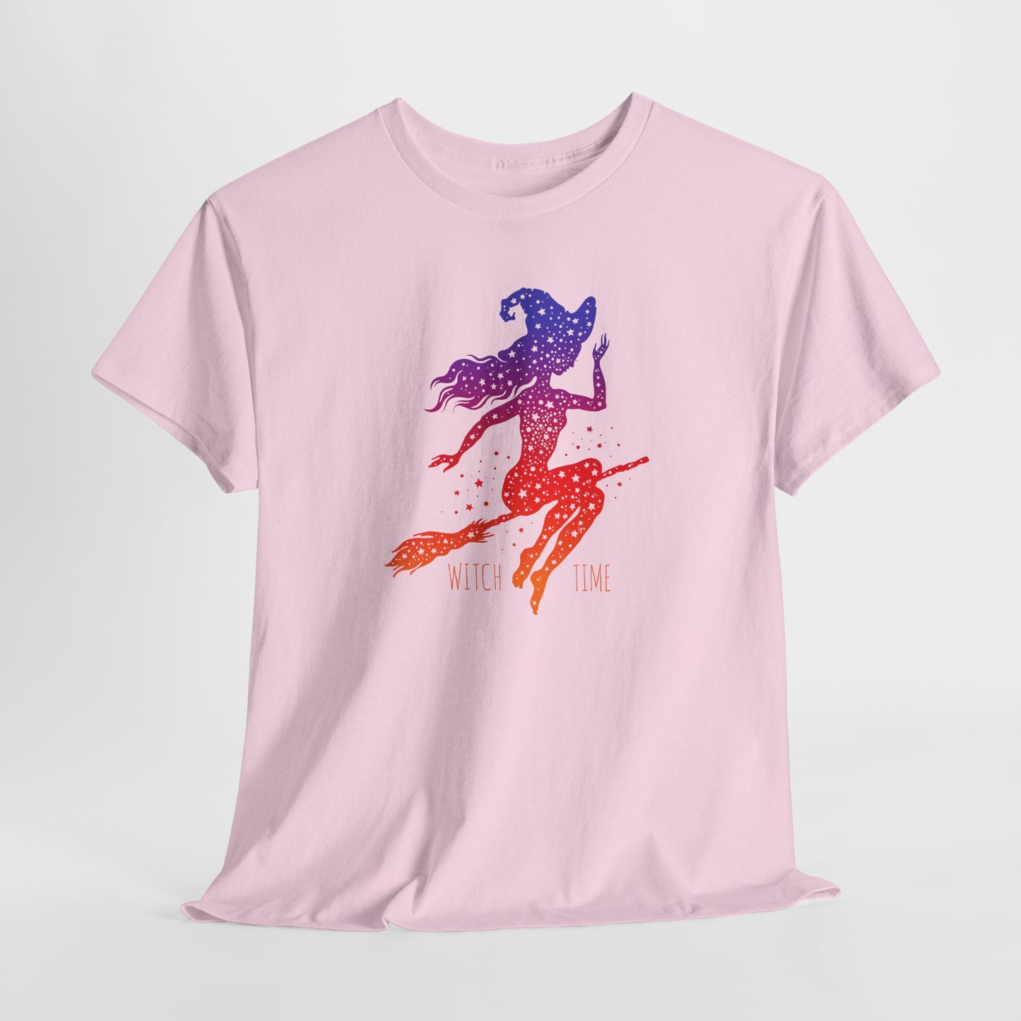 Witch T-Shirt For Cute Halloween T Shirt For Colorful Broom Rider TShirt