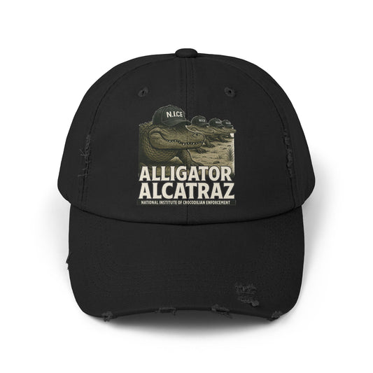 Alligator Alcatraz Ball Cap - Tough Prison Grit Hat