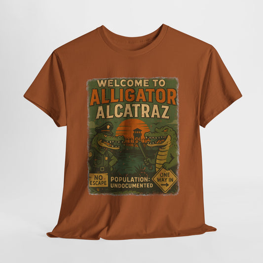 Alligator Alcatraz T-Shirt – Retro Vibe Tee