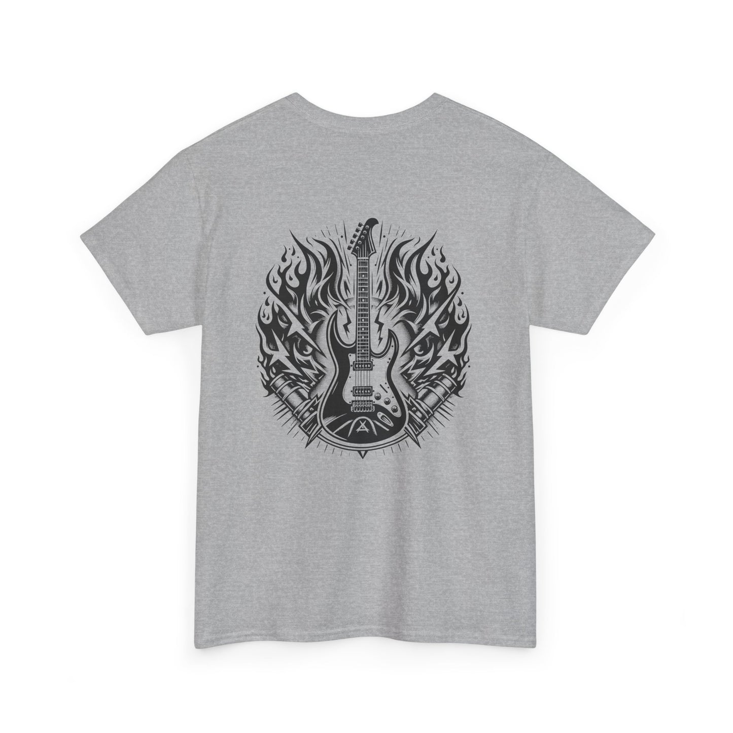 Flaming Guitar T-Shirt - Rock Graphic
