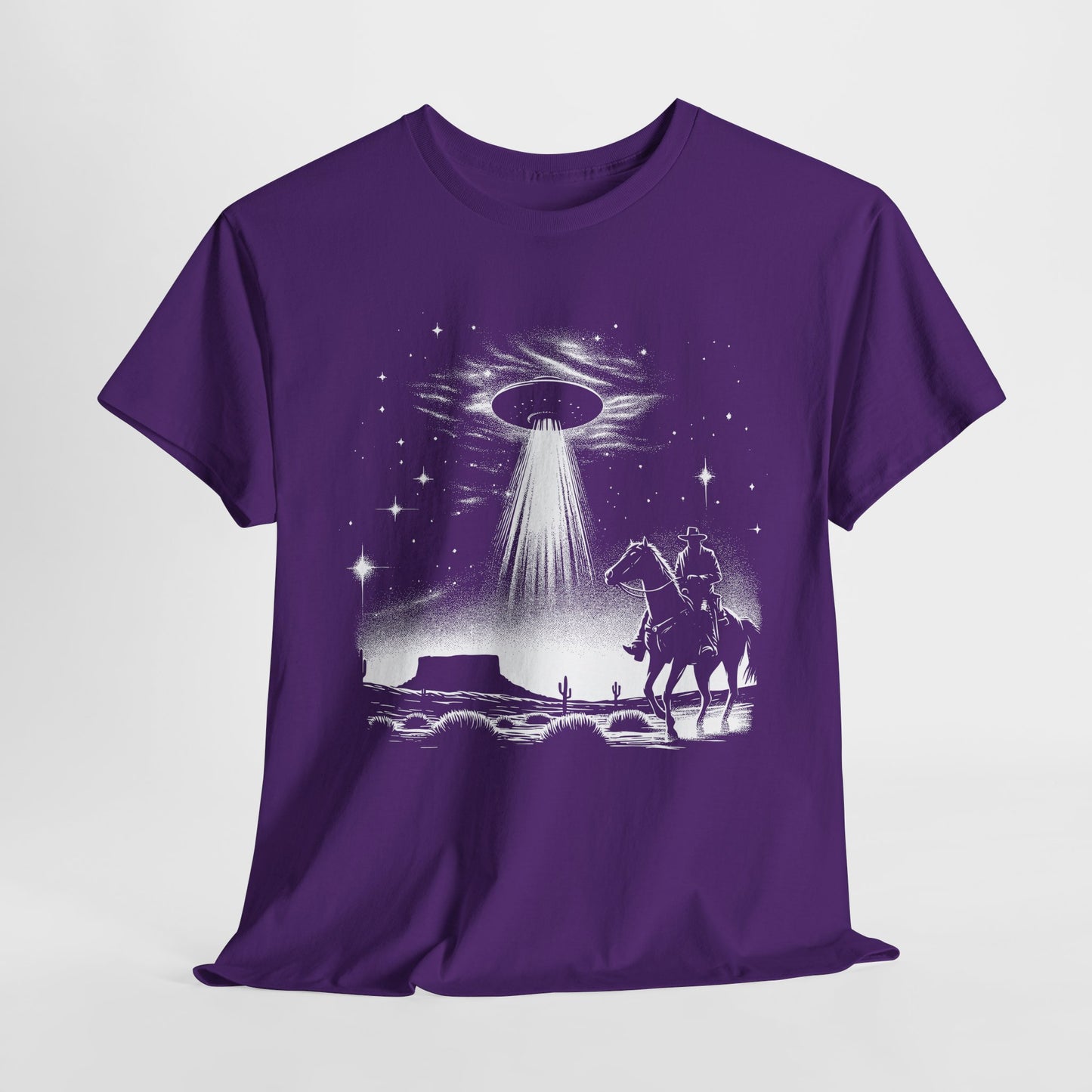 Cowboy UFO T-Shirt - Desert Alien Invasion