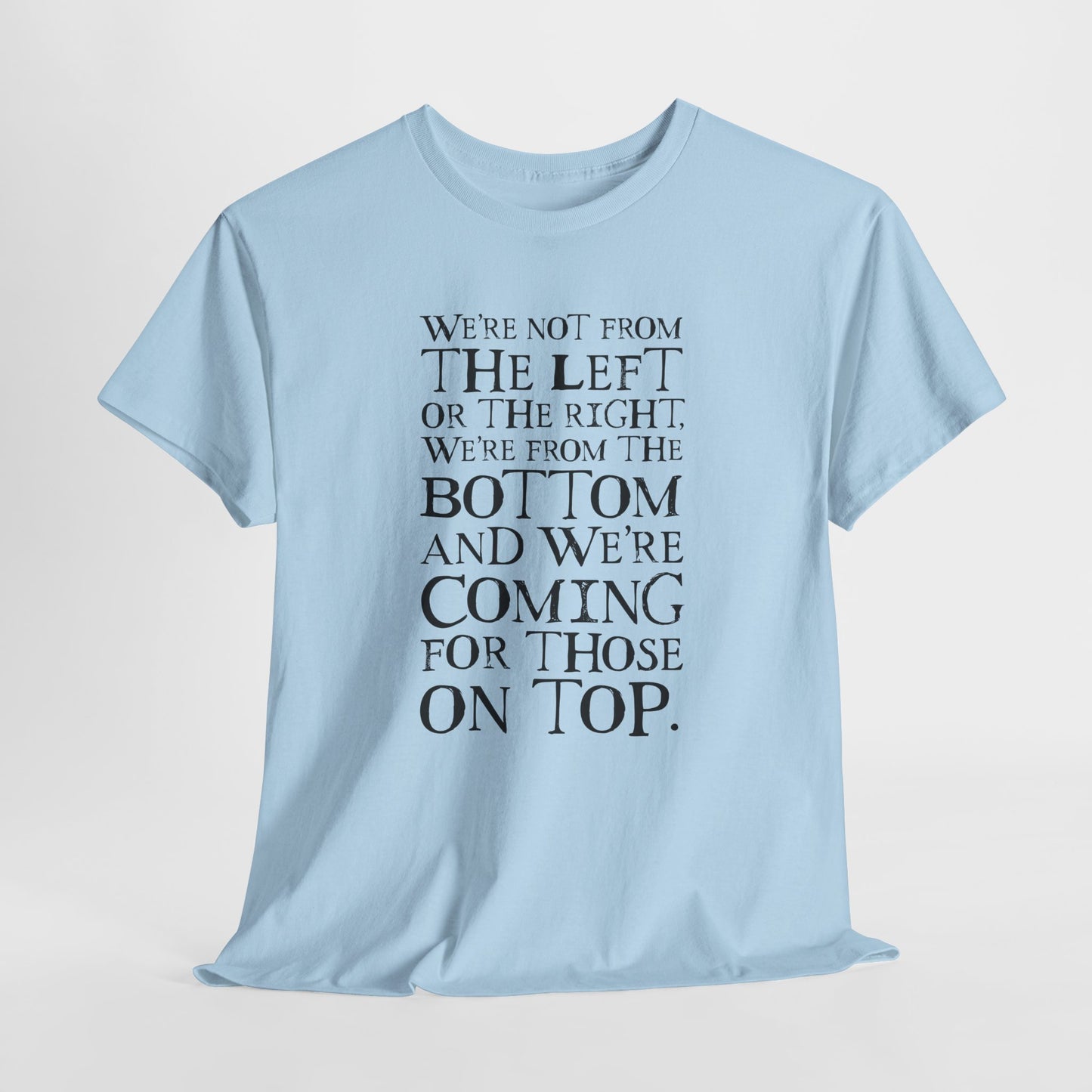 Bottom vs Top Rebel Statement T-Shirt