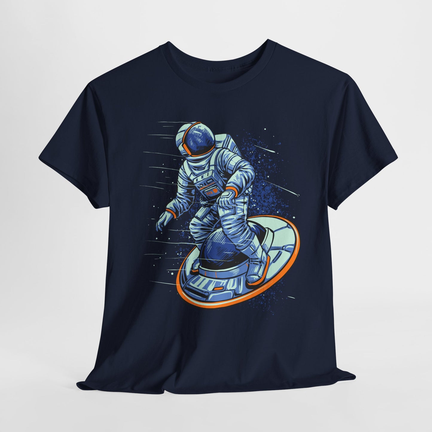 Space Surfer T-Shirt - Astronaut UFO Graphic