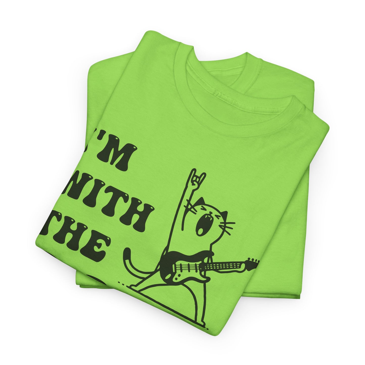 I’m With the Band T-Shirt – Rockstar Cat Tee