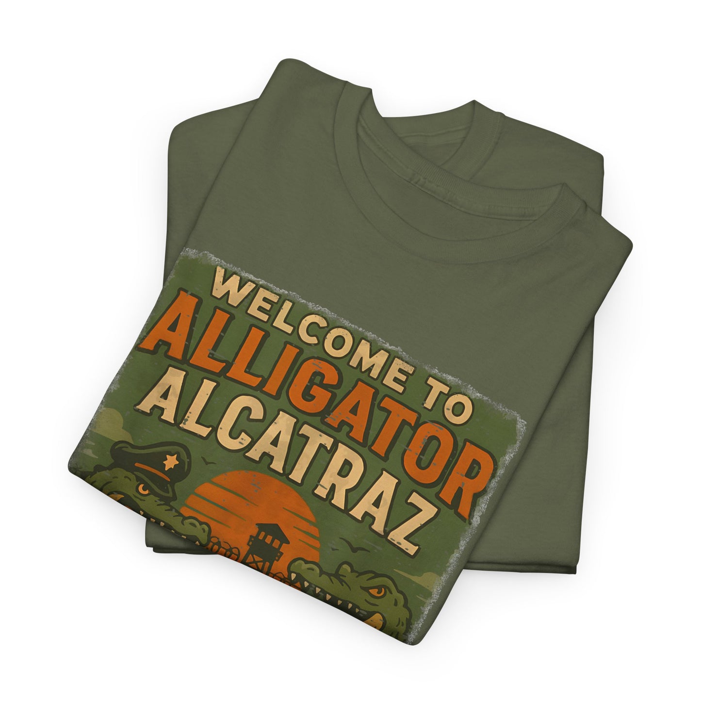 Alligator Alcatraz T-Shirt – Retro Vibe Tee