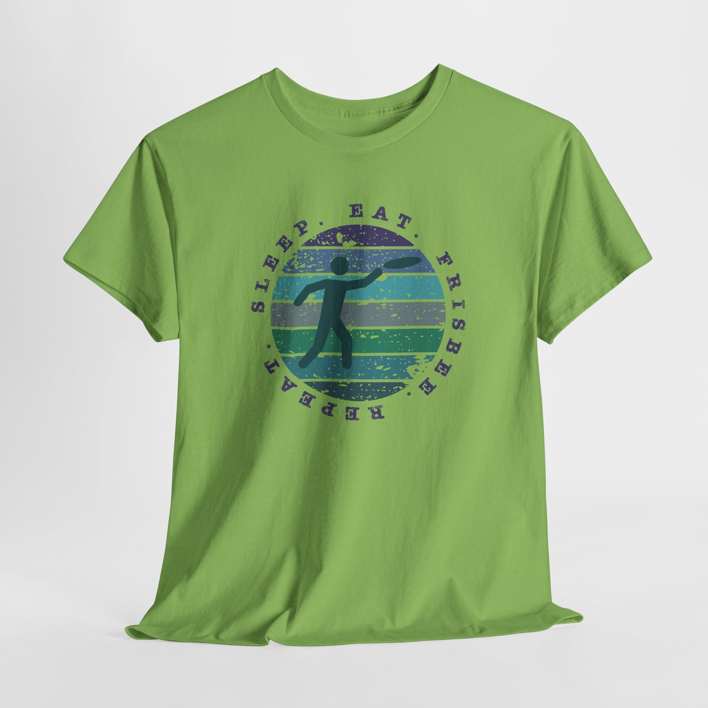 Eat Sleep Frisbee Repeat T-Shirt - Ultimate Frisbee Tee