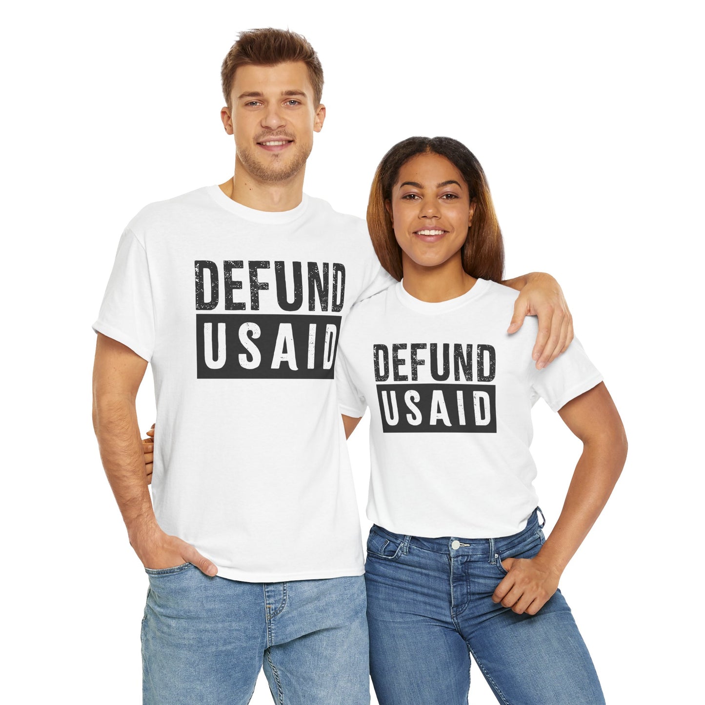 Defund USAID T-Shirt - Political Statement Tee