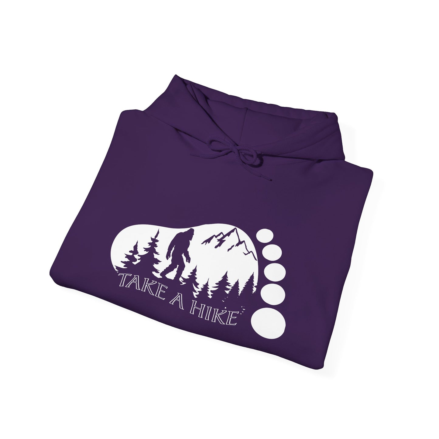 Bigfoot Take A Hike Hoodie - Trail Graphic