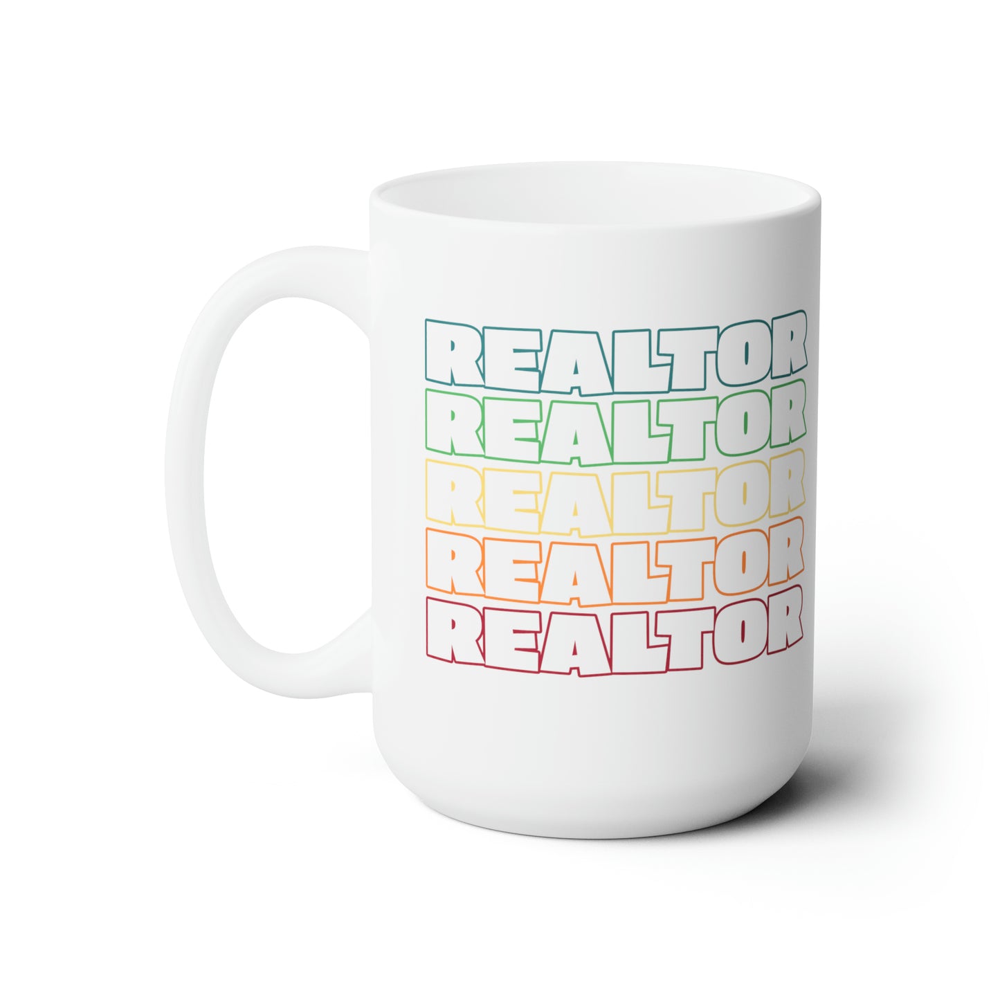 Colorful Realtor Coffee Mug For Real Estate Agent Hot Tea Cup Gift