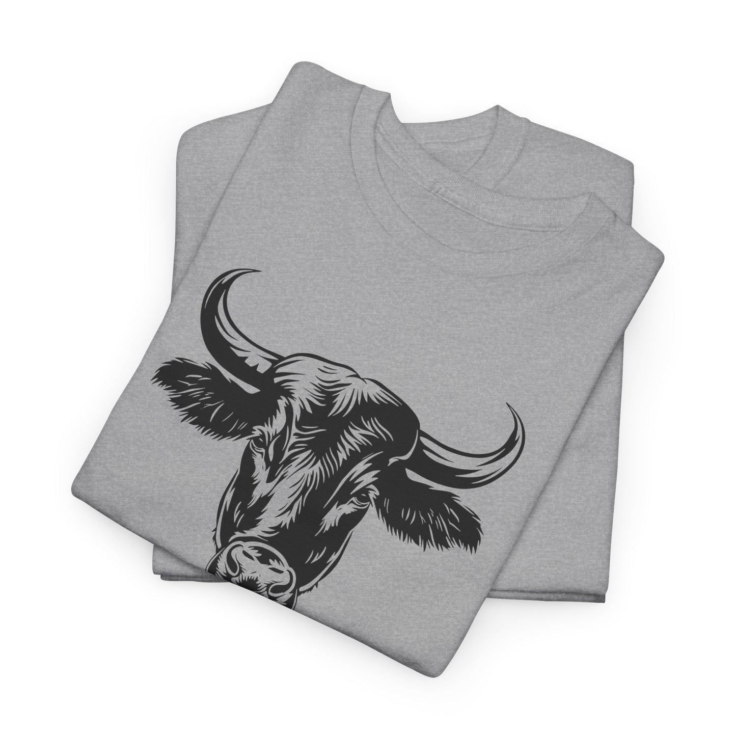 Bull Head Graphic T-Shirt - Bull Shirt Pun