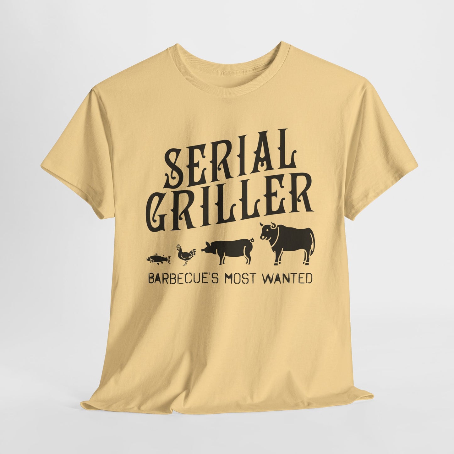 Serial Griller BBQ T-Shirt - Barbecue Graphic Tee