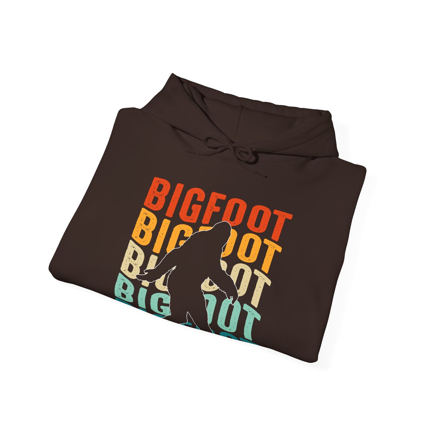 Bigfoot Silhouette Hoodie - Cryptid Outline Design