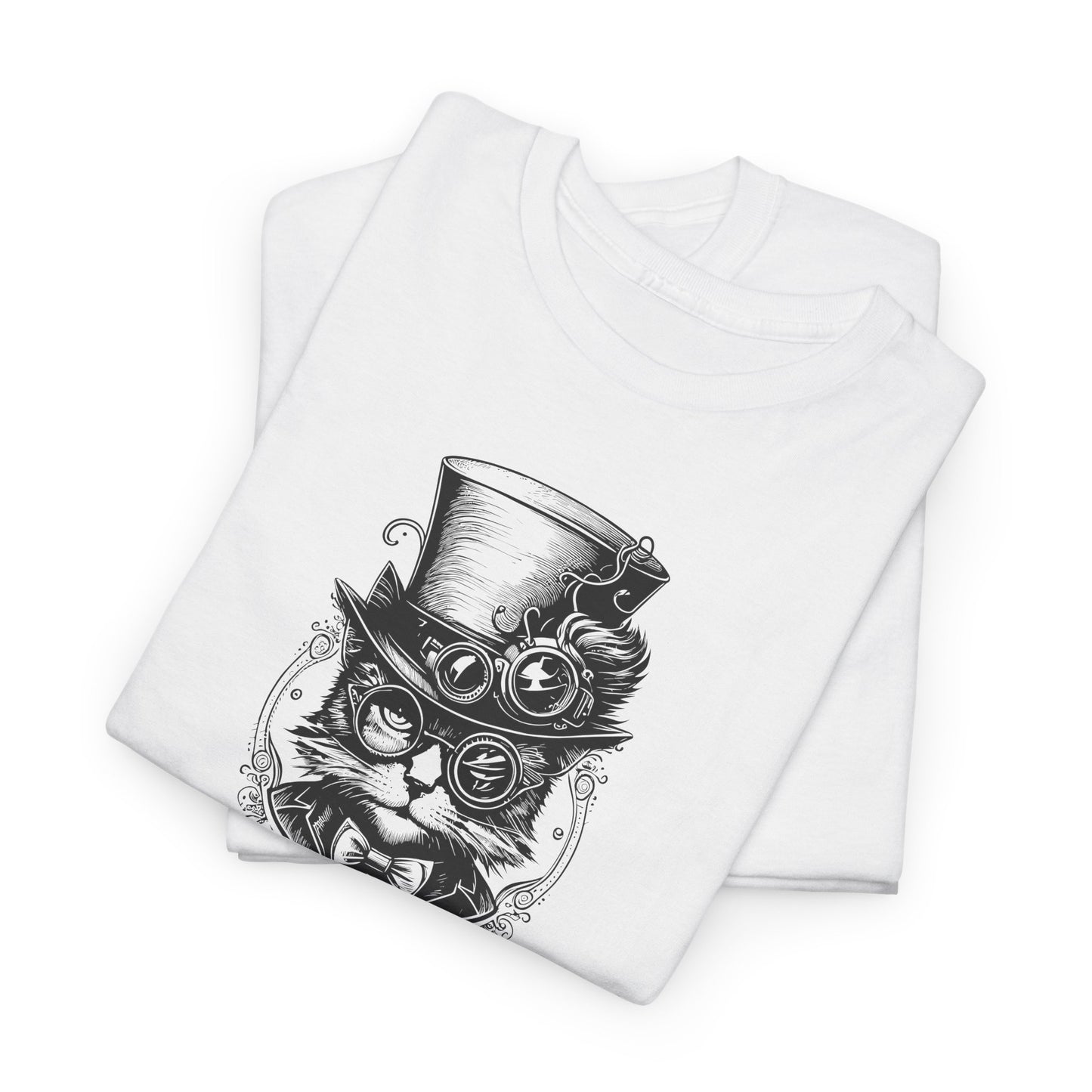 Steampunk Gent Cat T-Shirt - Victorian Tee