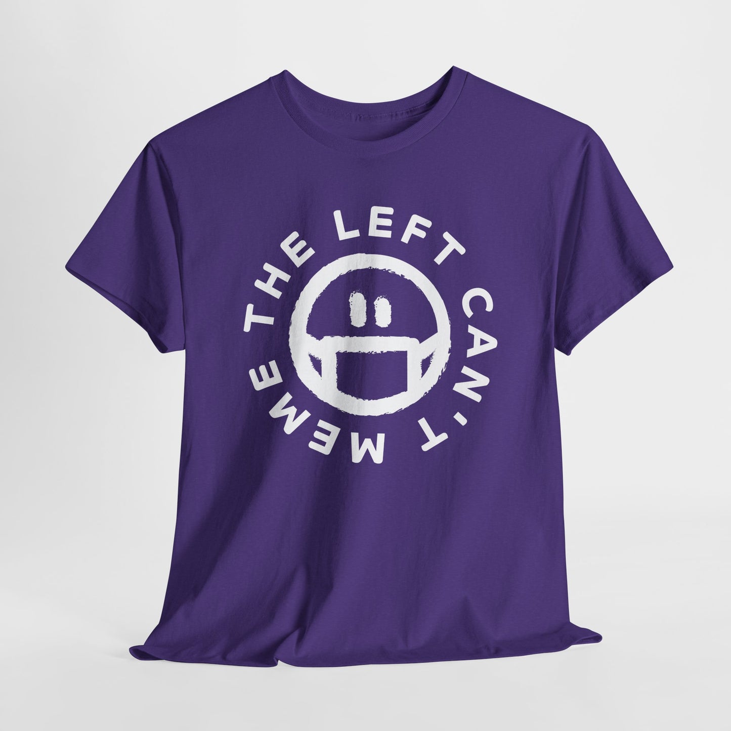 The Left Can't Meme T-Shirt - Masked Smiley Graphic Tee