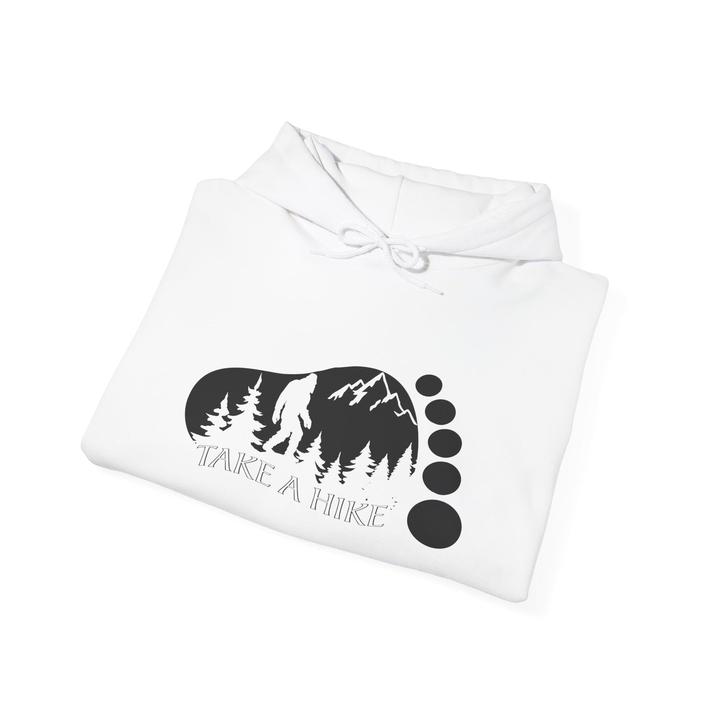 Bigfoot Take A Hike Hoodie - Trail Graphic