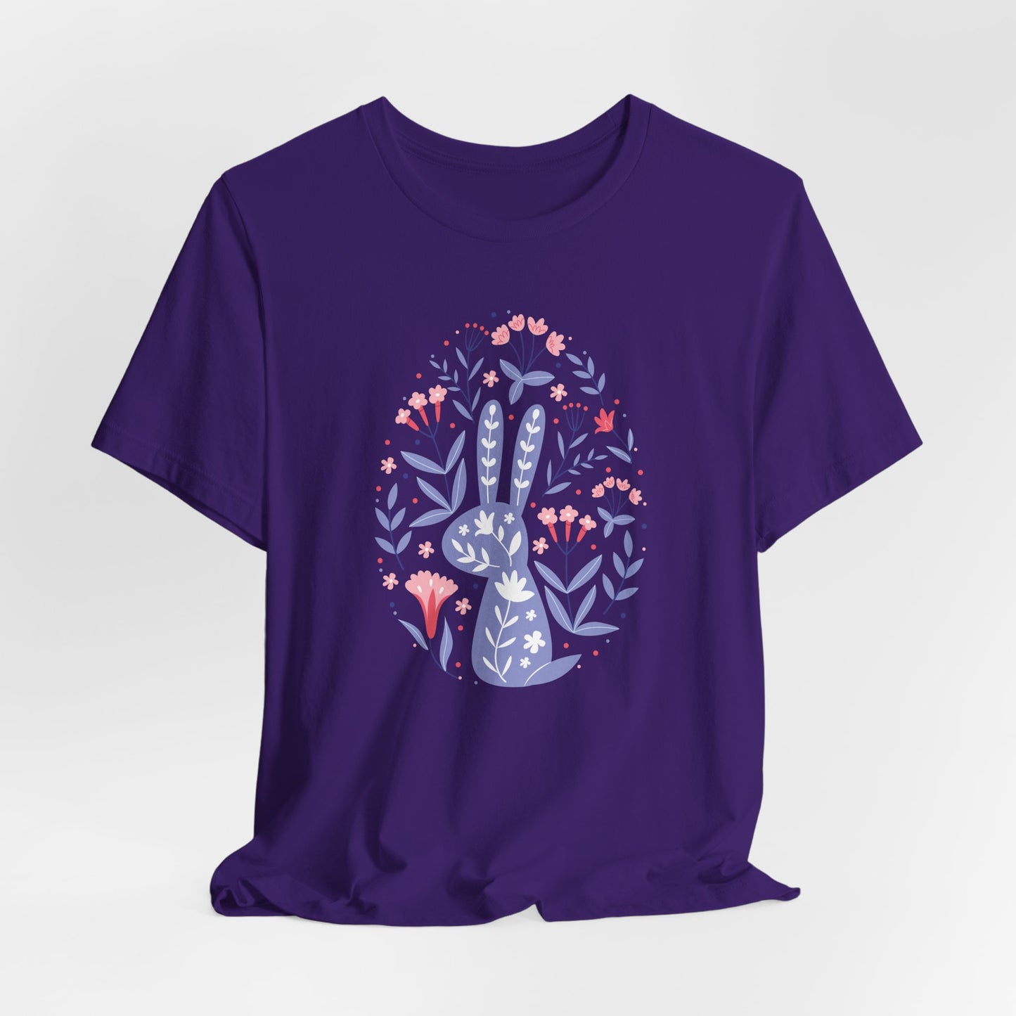 Egg Bunny Floral T-Shirt - Spring Graphic Tee