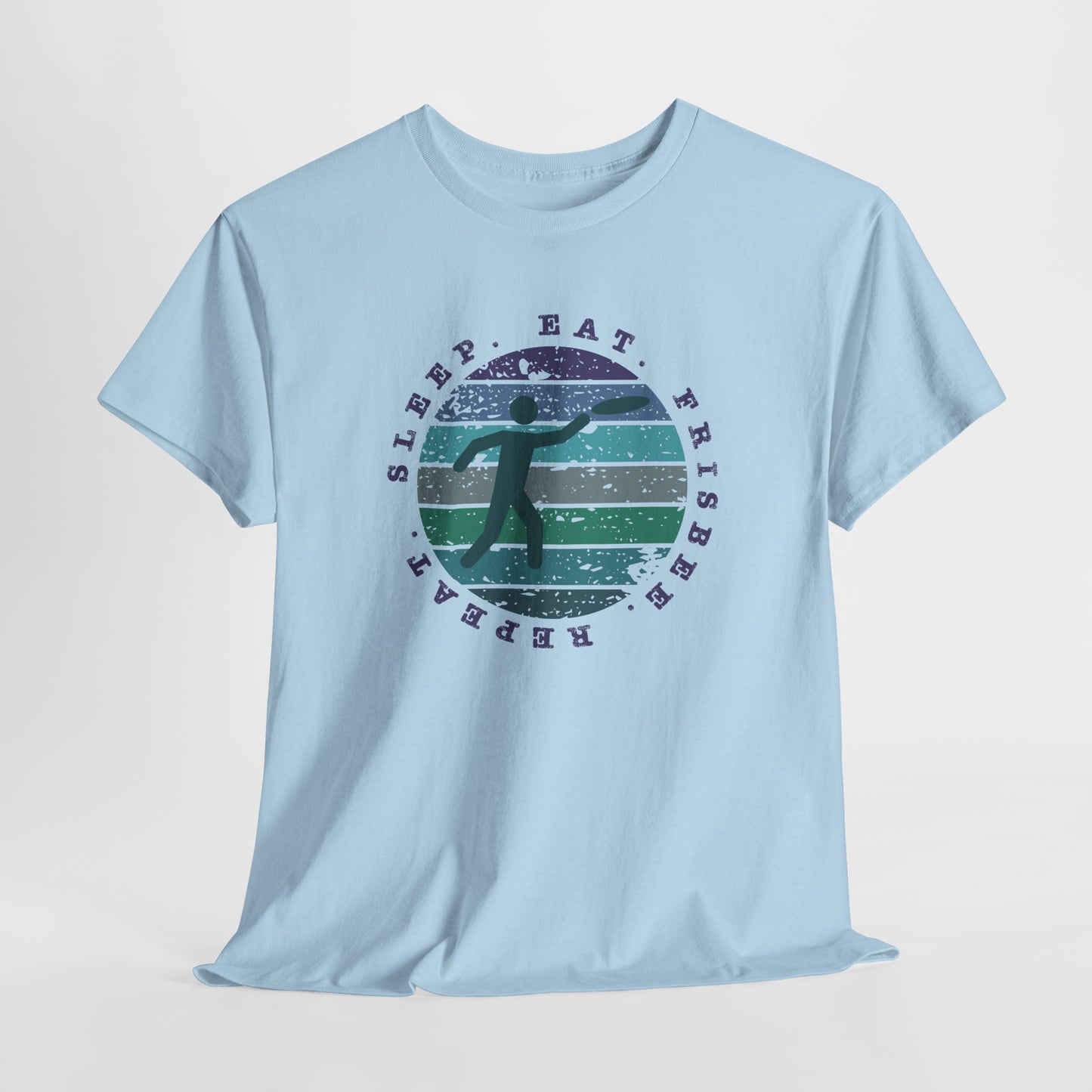 Eat Sleep Frisbee Repeat T-Shirt - Ultimate Frisbee Tee