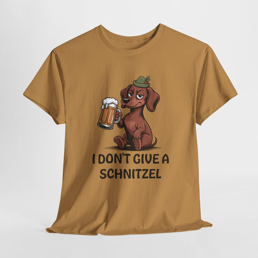 I Don't Give a Schnitzel Funny Dog T-Shirt