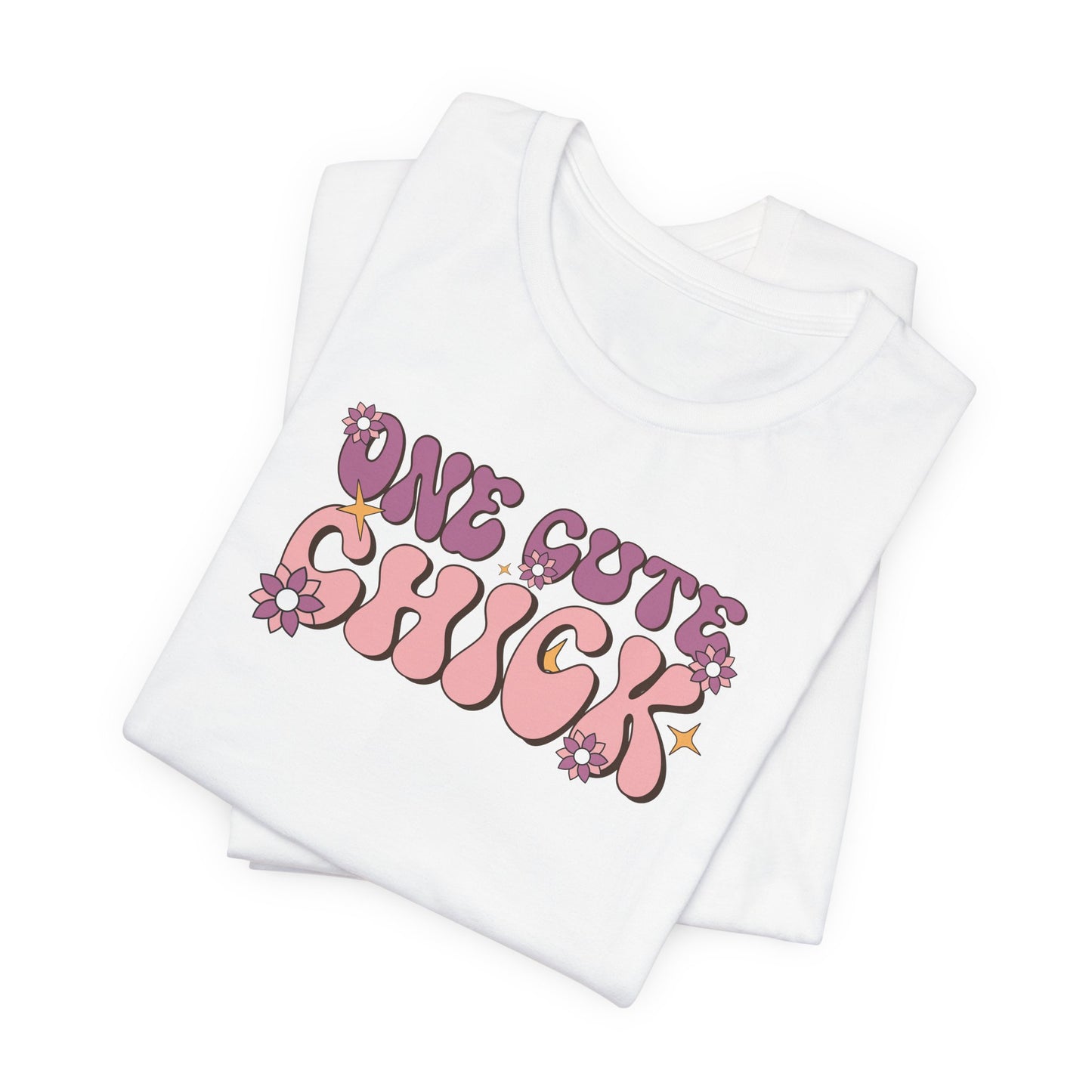 One Cute Chick T Shirt - Retro Graphic Tee