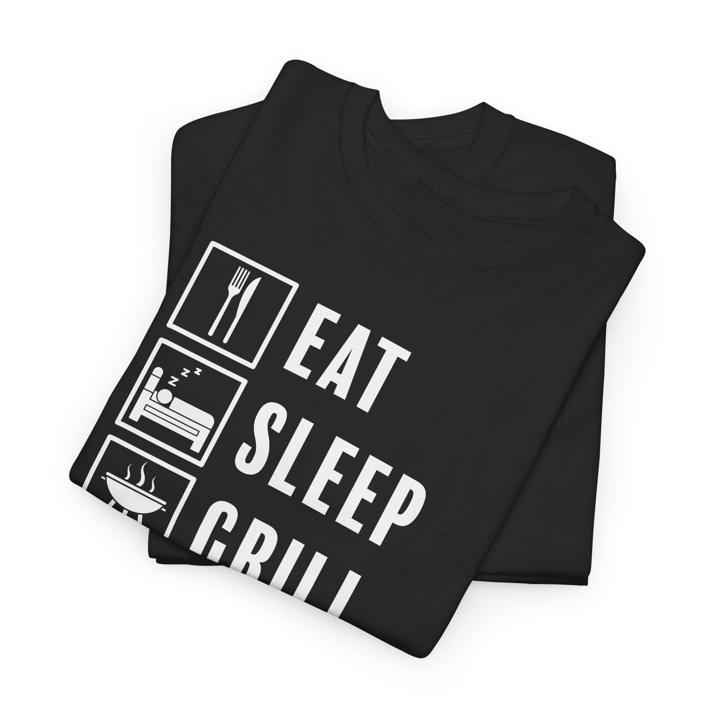 Eat Sleep Grill Repeat T-Shirt - BBQ Graphic