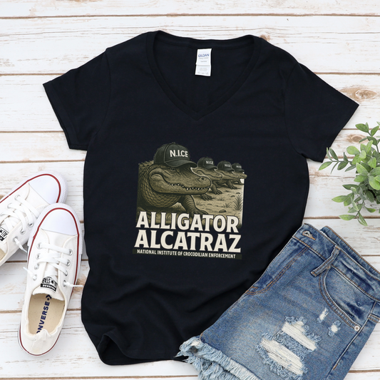 Alligator Alcatraz Funny Political T-Shirt