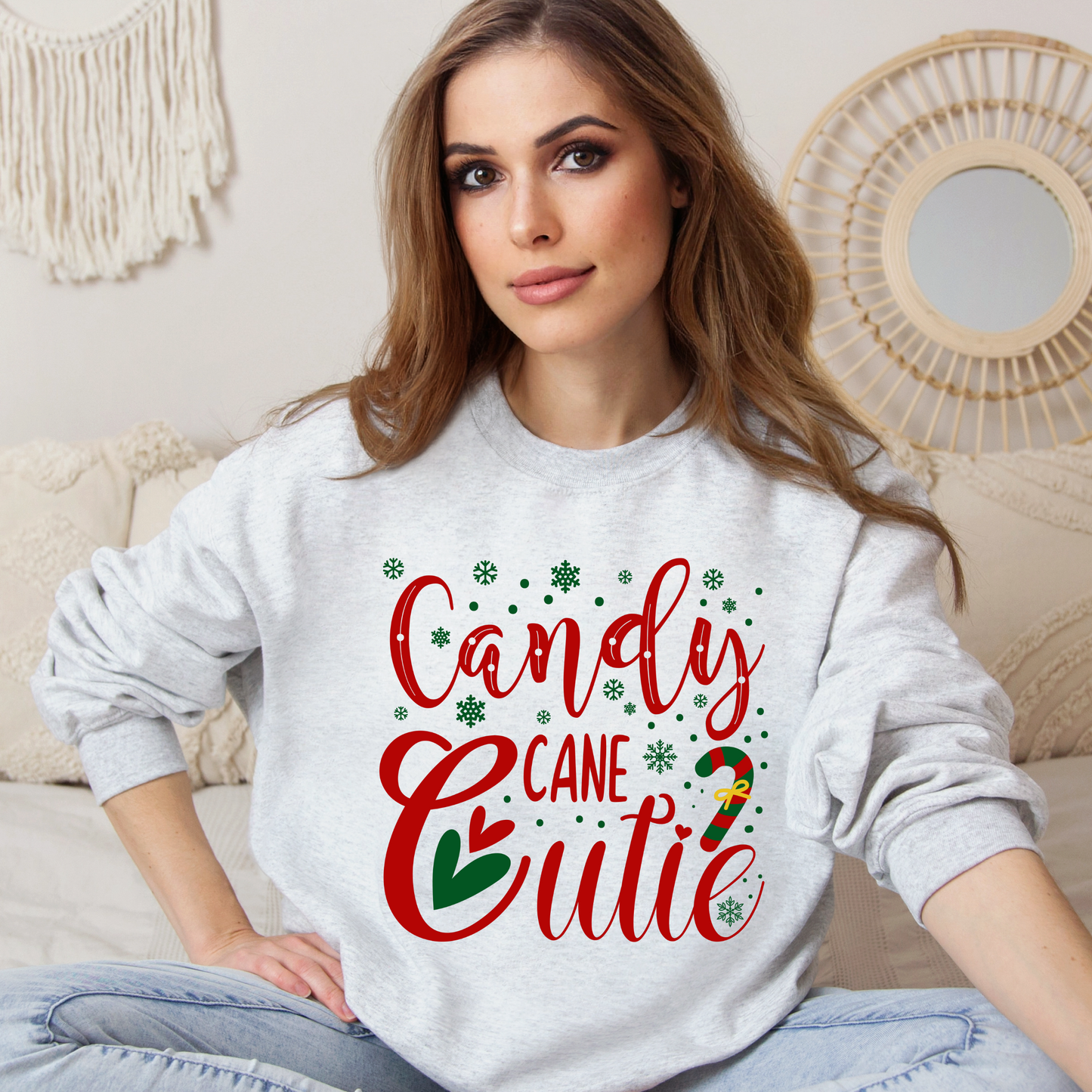Candy Cane Cutie Christmas Sweatshirt