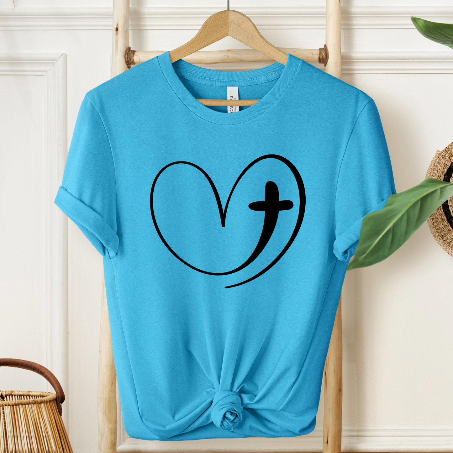 Heart Cross T-Shirt - Classic Christian Graphic Tee