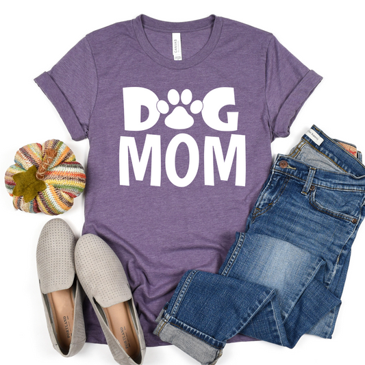 Dog Mom Tee - Proud Pet Parent Style