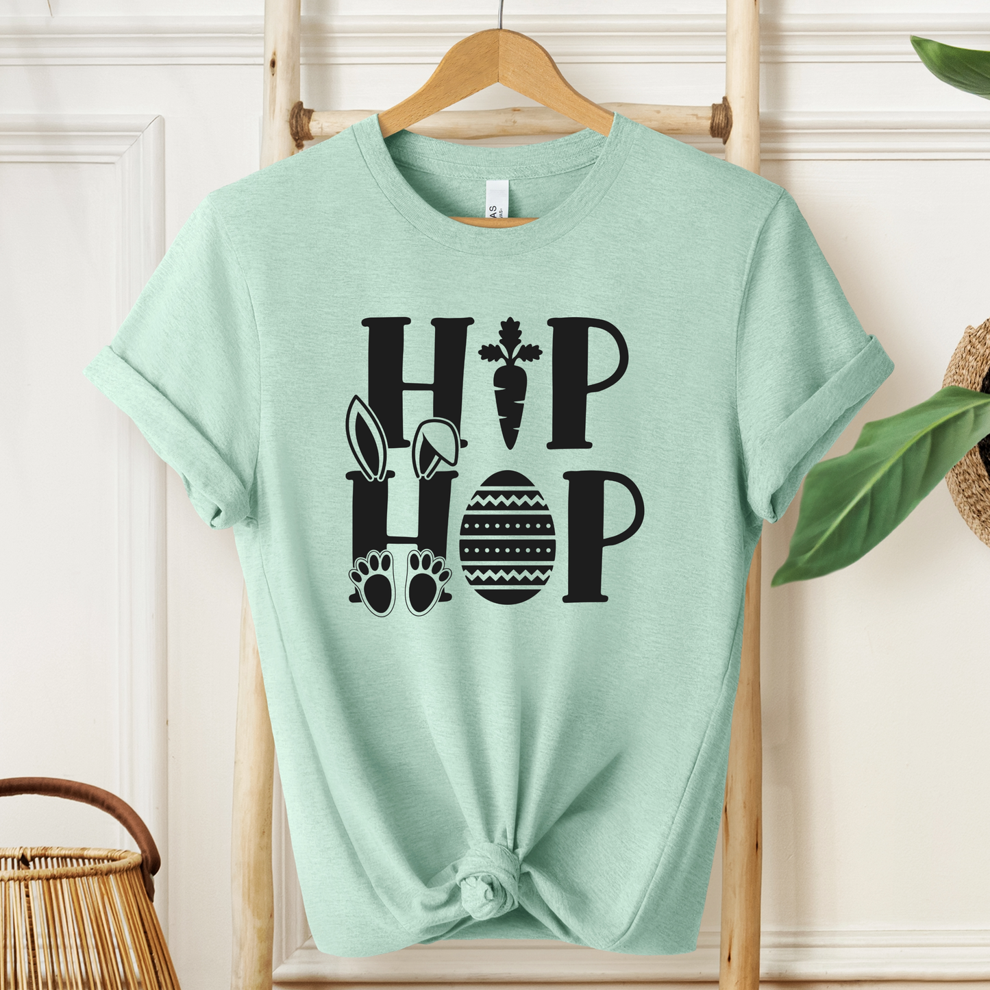 Hip Hop Bunny T-Shirt - Playful Easter Graphic Tee