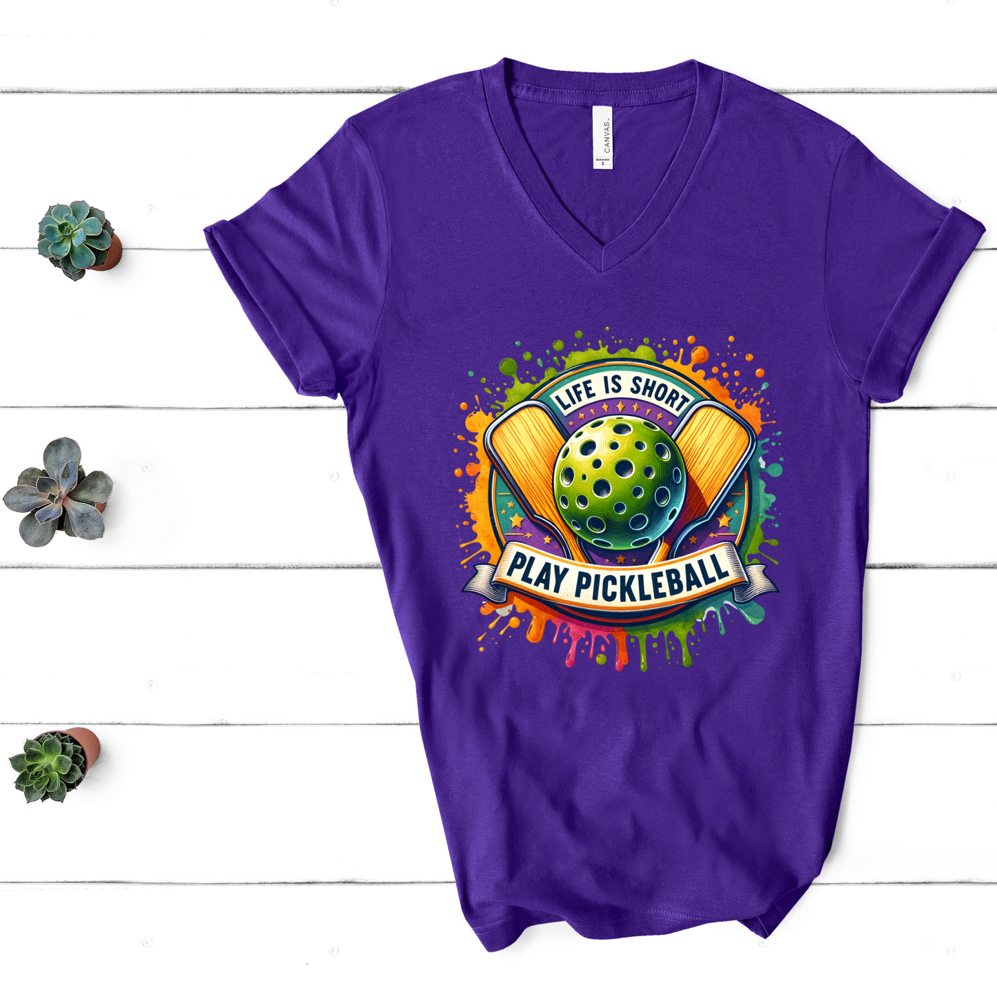 Life Is Short Play Pickleball T-Shirt