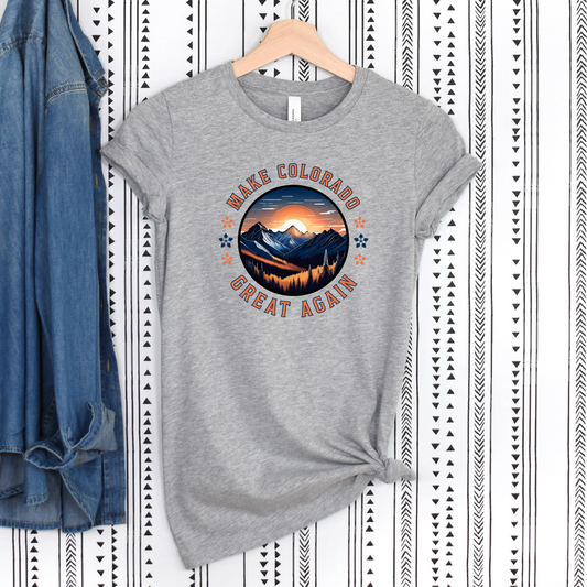 Colorado Mountains Graphic Tee - Make Colorado Great Again