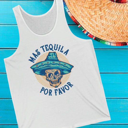 Mas Tequila Skull Fiesta Tank Top