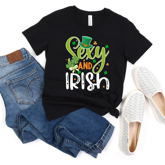 Sexy Irish T-Shirt For St. Paddy's Day TShirt For Irish Holiday T Shirt For Her