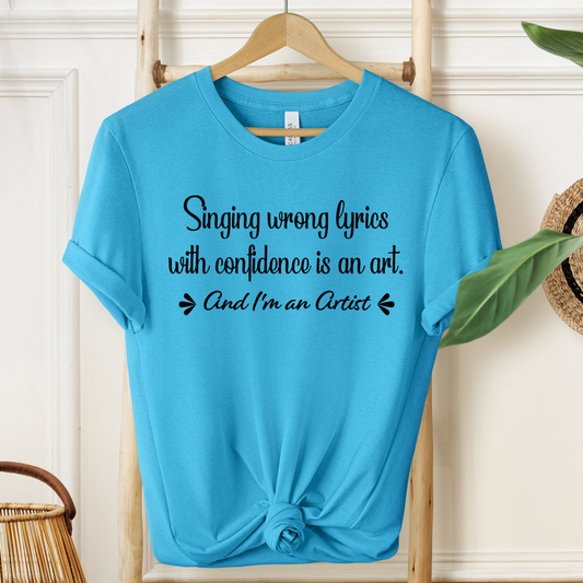 Wrong Lyrics Artist T-Shirt - Music Humor Design