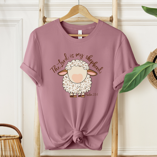 Cute Christian Sheep Tee - "The Lord is My Shepherd" T-Shirt